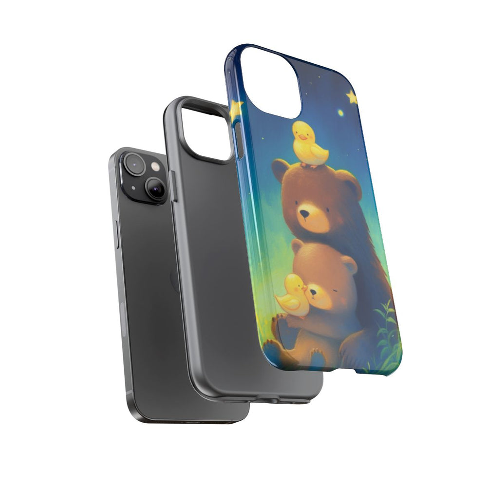 Schattige Beren en Eendjes onder Sterrenhemel