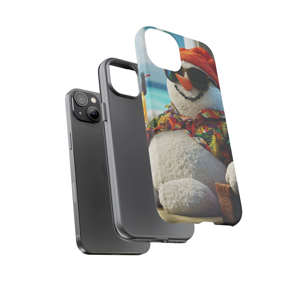 Sneeuwpop met Hawaiishirt en Zonnebril