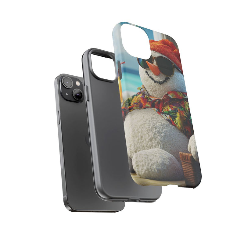 Sneeuwpop met Hawaiishirt en Zonnebril