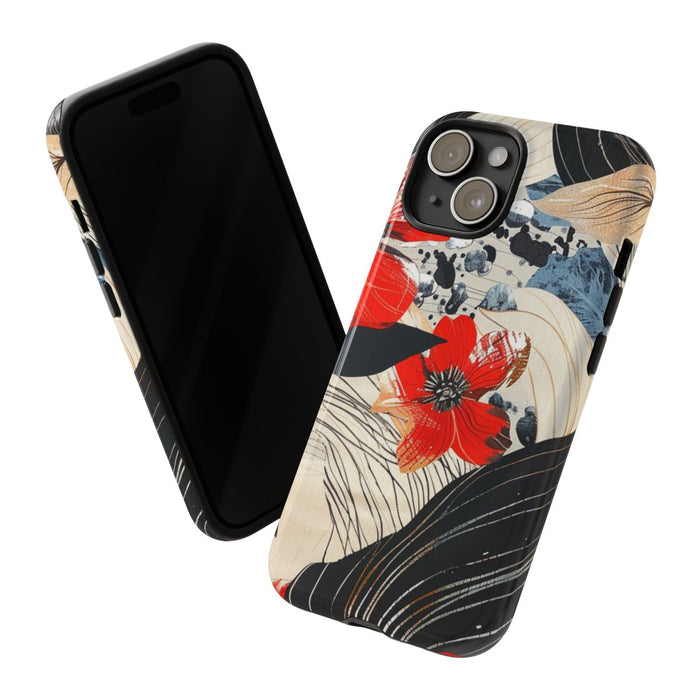 Rood Bloemen Abstract Patroon