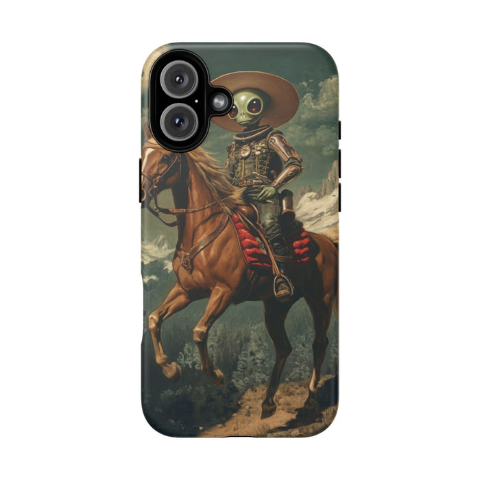 Buitenaardse Cowboy te Paard