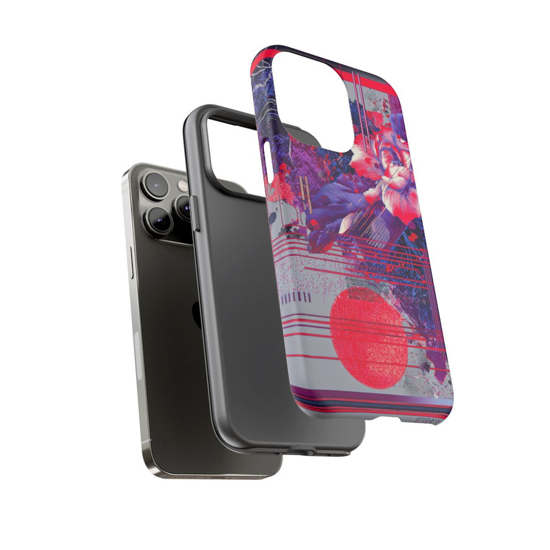 Abstracte Bloemmotieven met Neonaccenten