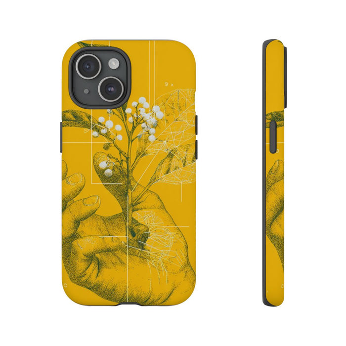 Hand met Botanische Bladeren en Bessen Illustratie