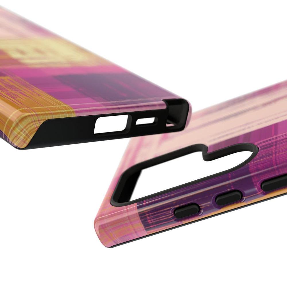 Abstract Paars-Gouden Ruitpatroon