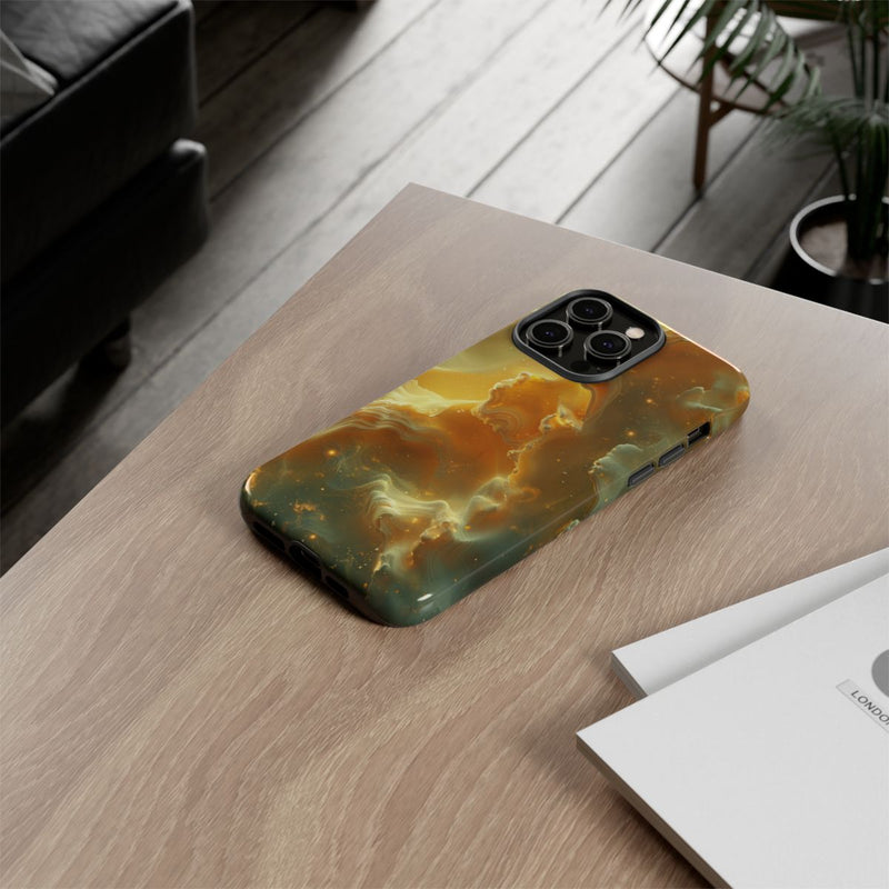 Gouden Nebula Abstract Design