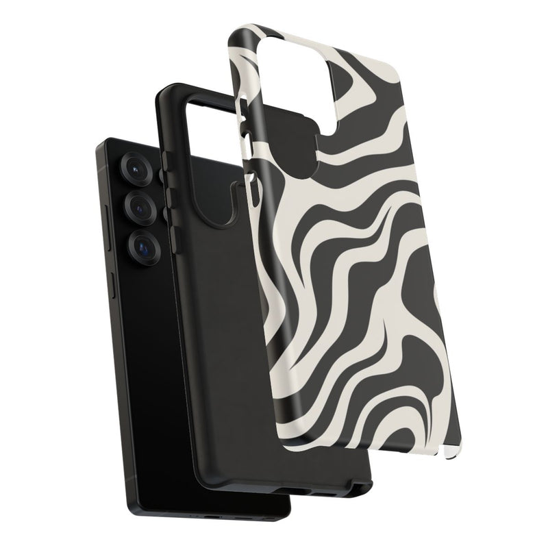 Zwart-Wit Abstract Zebra-Patroon