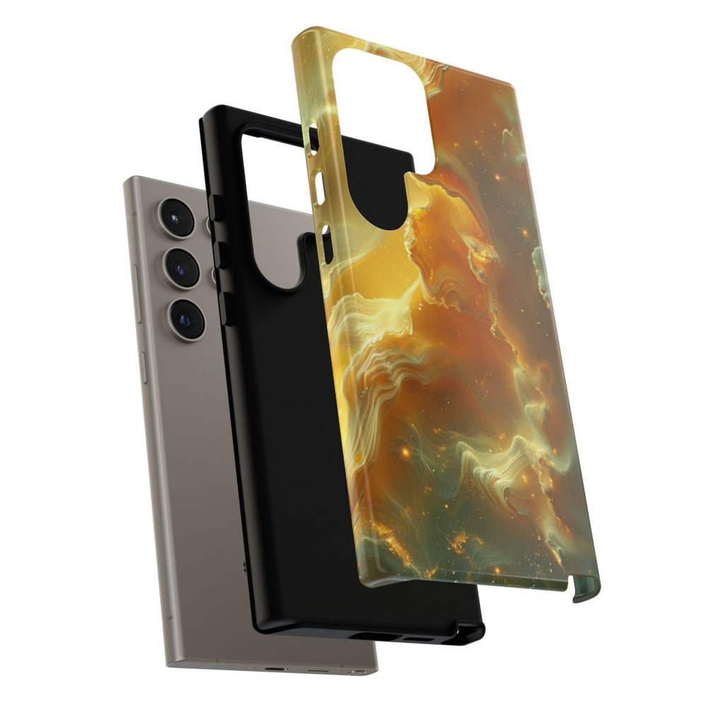 Gouden Nebula Abstract Design