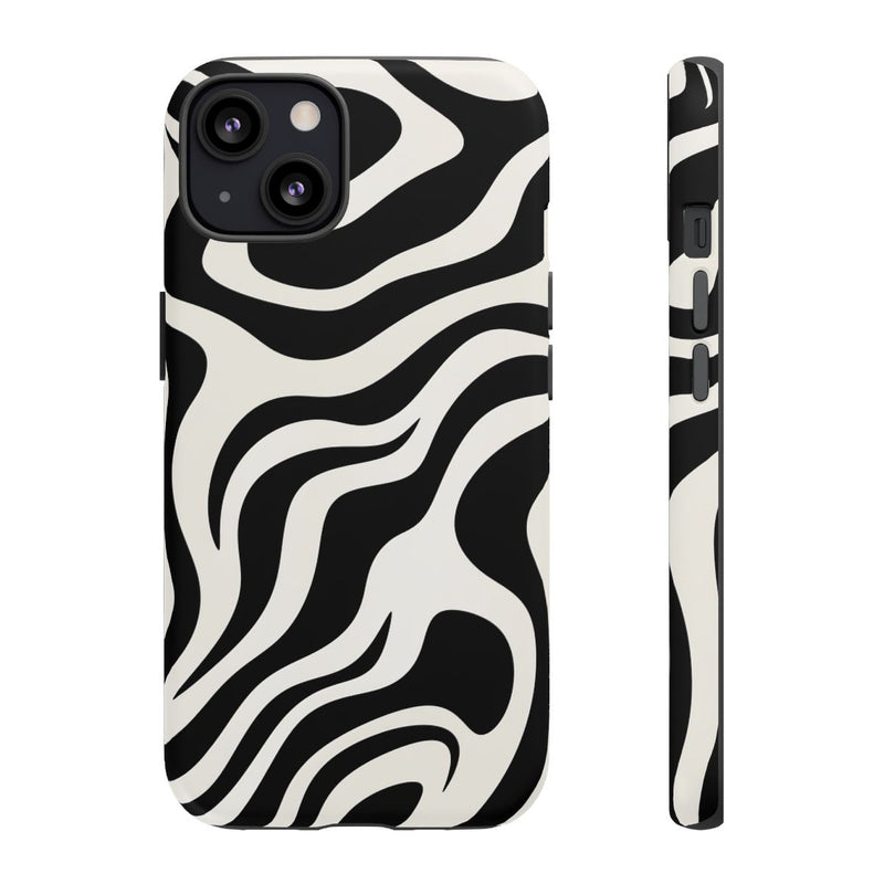 Zwart-Wit Abstract Zebra-Patroon