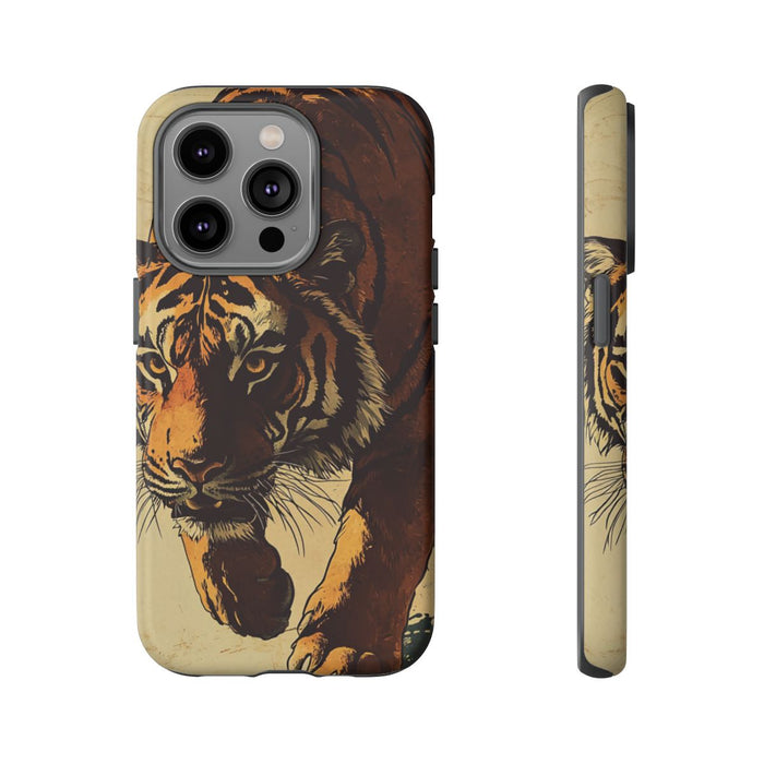 Vintage Stijl Tijgerillustratie