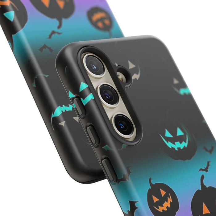 Gloeiende Halloween Pompoenen en Vleermuizen