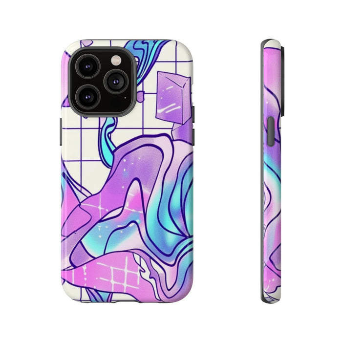 Abstract Kristal Vaporwave Patroon