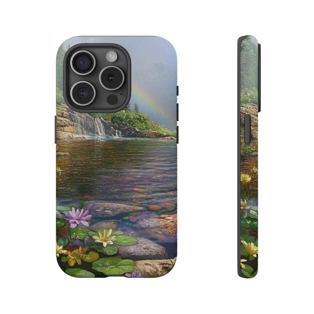 Kleurrijke Zomerbloemen en Regenboog