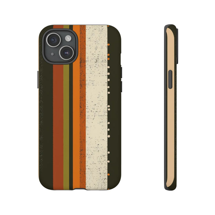 Retro Verticale Strepen en Stippenpatroon