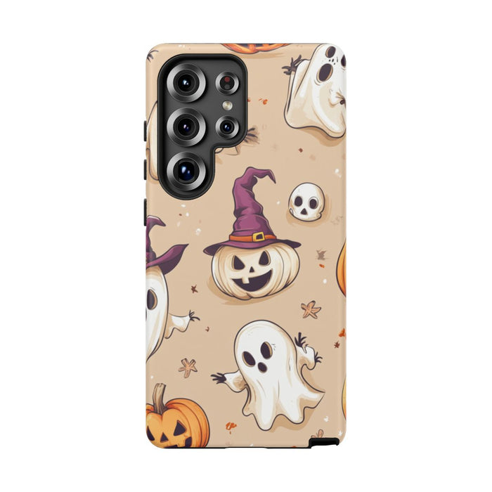 Schattige Halloween Geestjes en Pompoenen Patroon