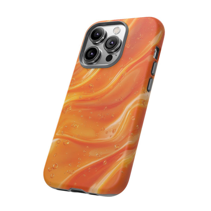 Monochrome Oranje Vloeistof Achtergrond