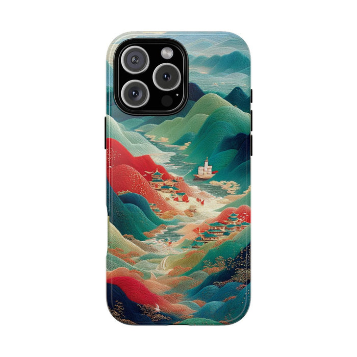 Kleurrijk Berglandschap met Illustratie