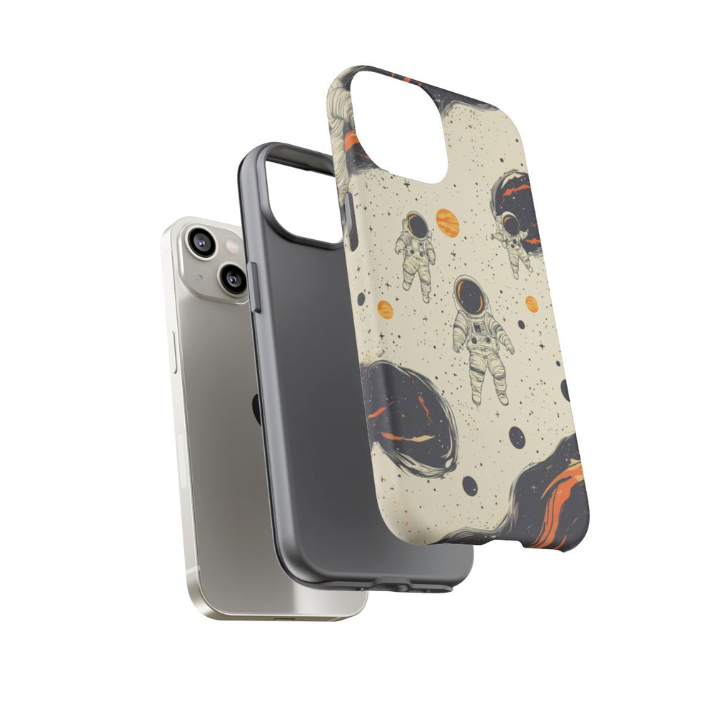 Astronauten en Kosmische Elementen Patroon