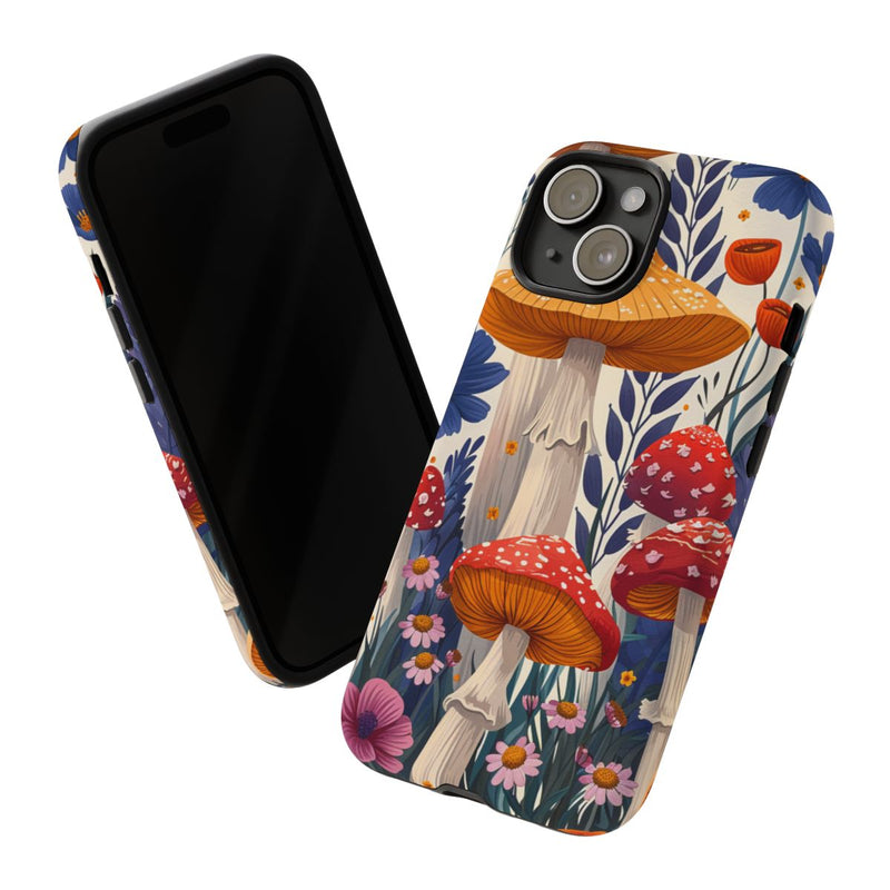 Vrolijke Paddenstoelen en Bloemen