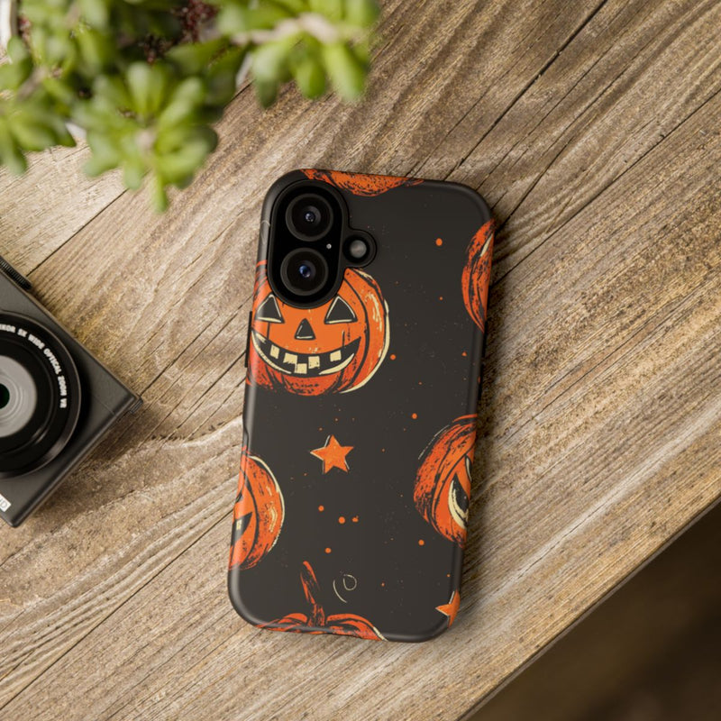 Grunge Halloween Pompoenenpatroon