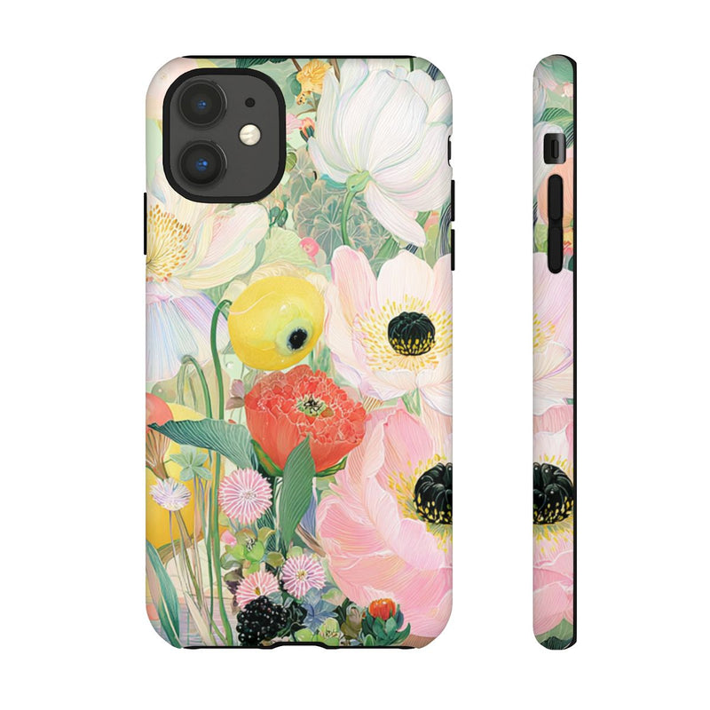 Lichte Pastelbloemen met Vogels