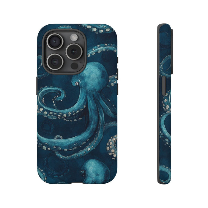 Blauw Octopus Tentakelpatroon