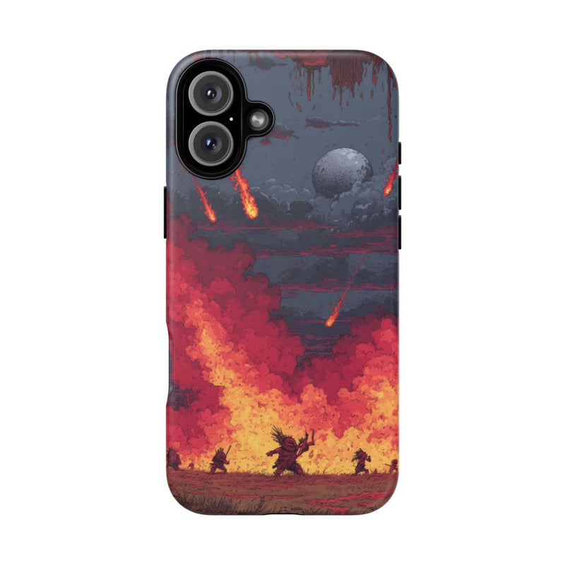 Apocalyptische Vuurstorm met Tribale Figuren