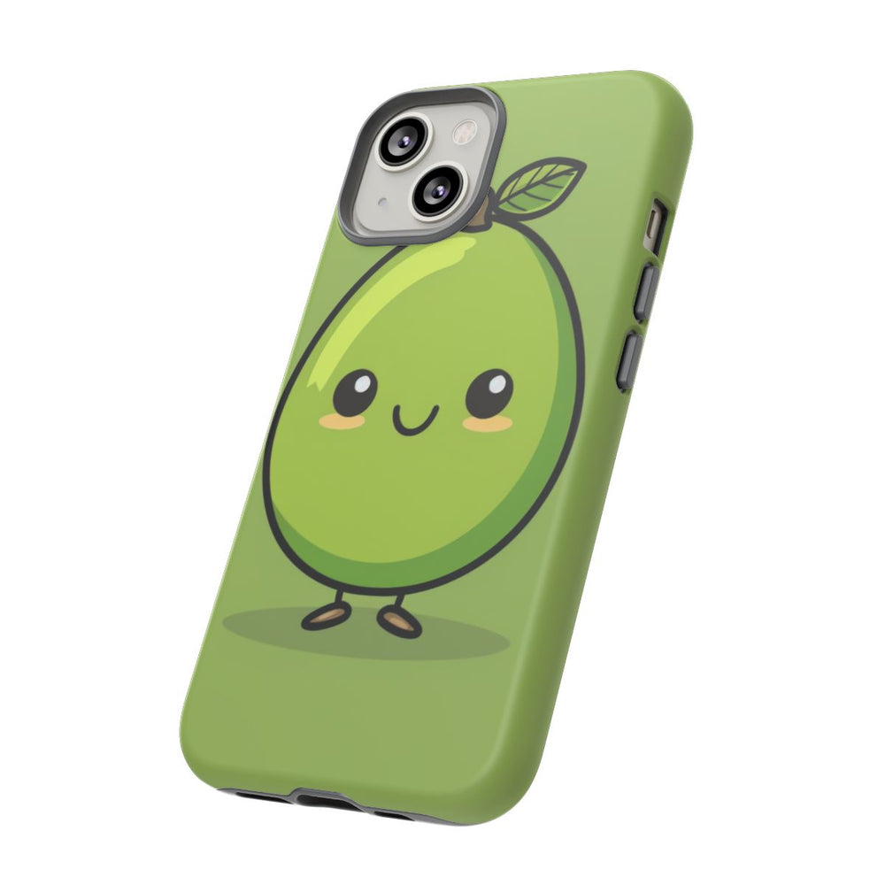 Schattige Groene Avocado in Cartoonstijl