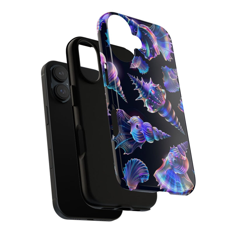 Neon Pastel Schelpenpatroon