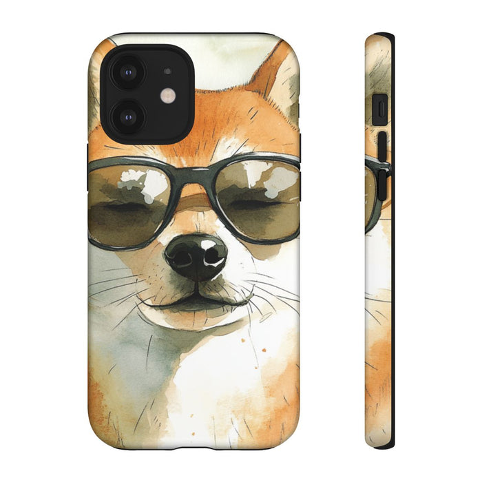 Stoere Shiba Inu met Zonnebril