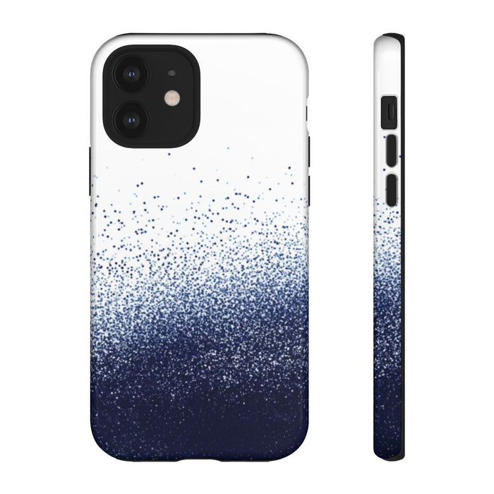 Abstracte Donkerblauwe Puntjesstructuur