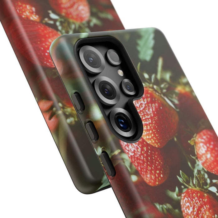 Verse Rode Aardbeien in Cluster