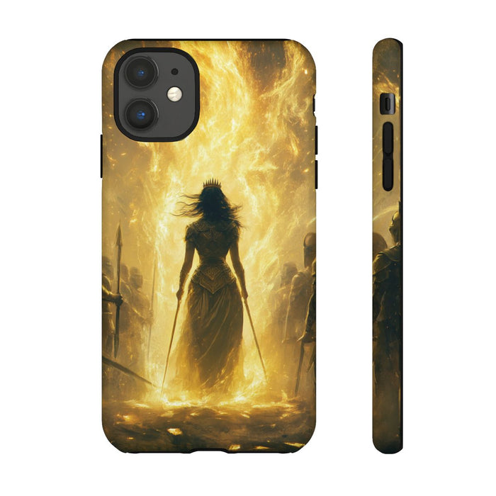 Gouden Krijgerskoningin met Kroon en Zwaarden