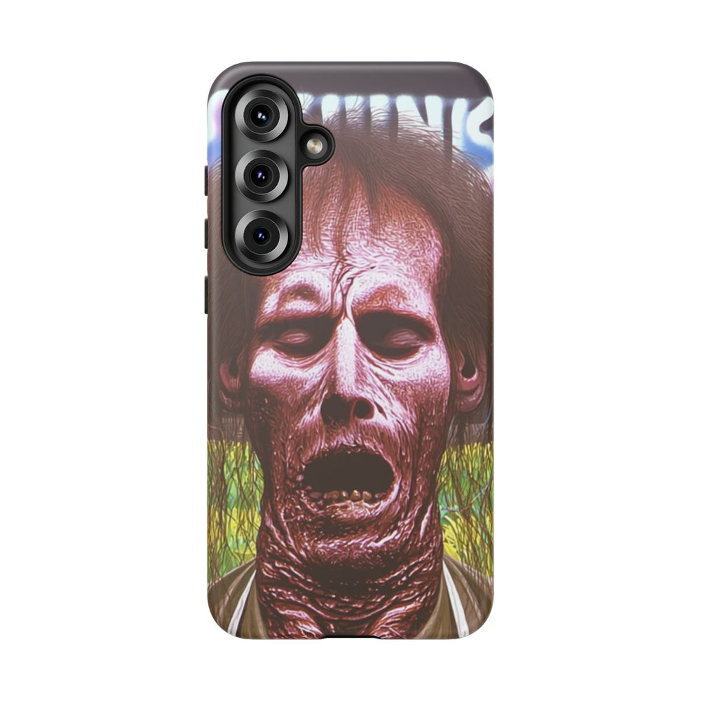 Surrealistisch Zombiegezicht met Vurige Lucht