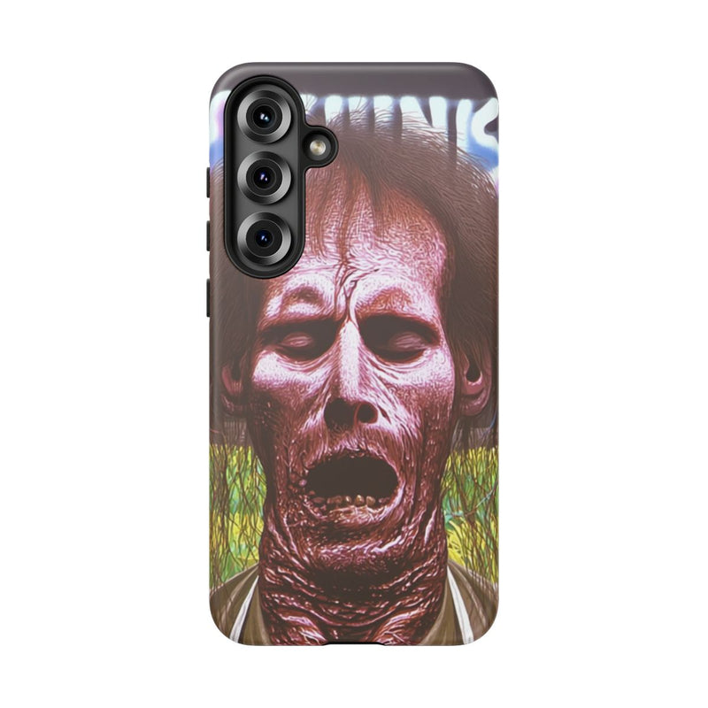 Surrealistisch Zombiegezicht met Vurige Lucht