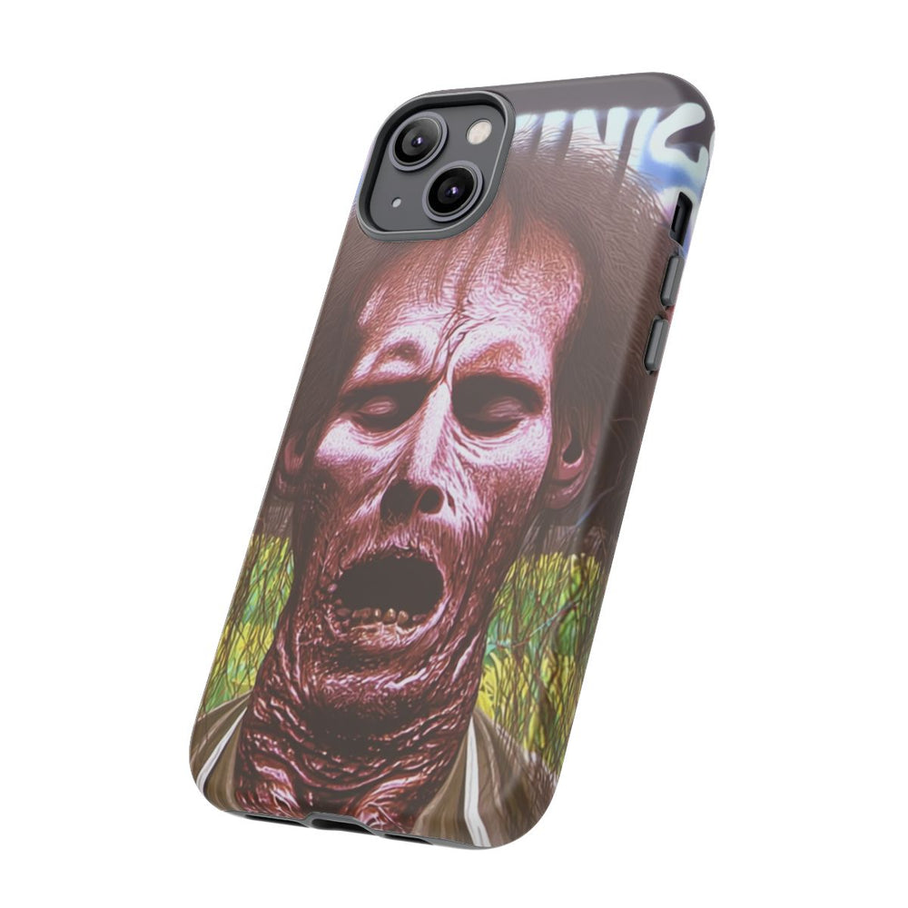 Surrealistisch Zombiegezicht met Vurige Lucht