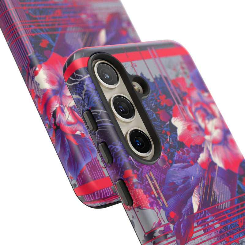 Abstracte Bloemmotieven met Neonaccenten