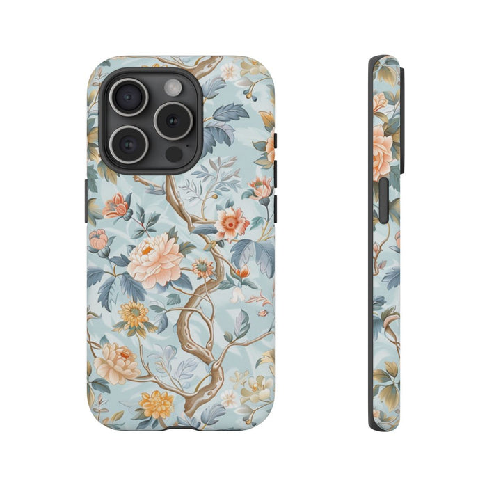 Pastel Chinoiserie Bloemenpatroon