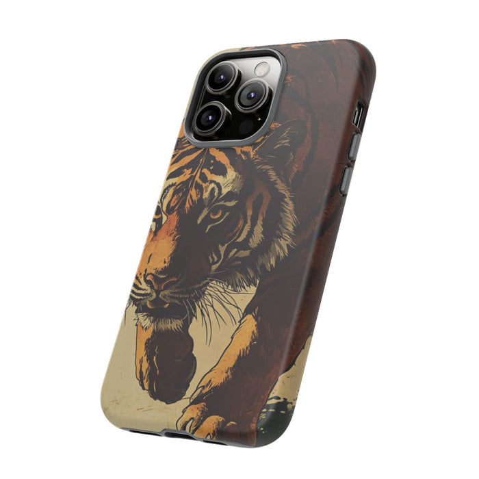 Vintage Stijl Tijgerillustratie