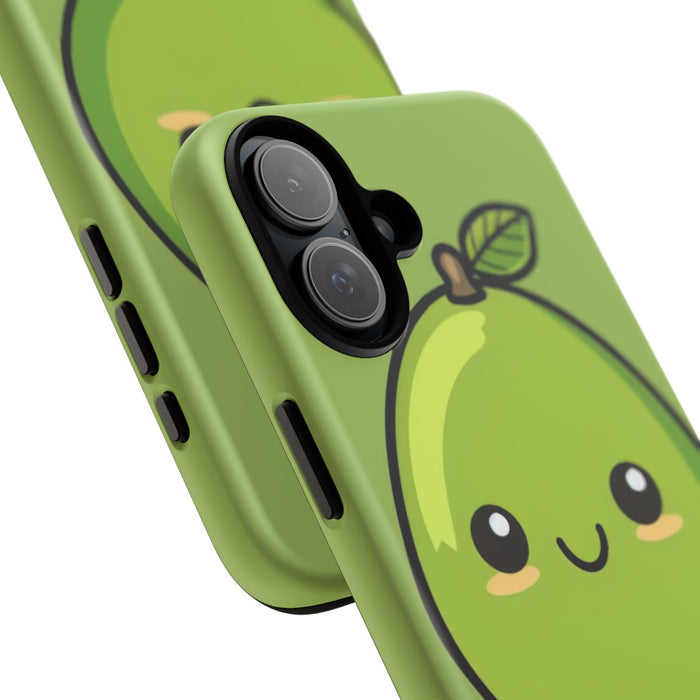 Schattige Groene Avocado in Cartoonstijl