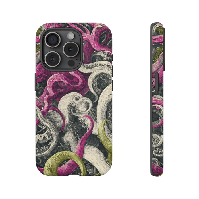 Gedetailleerd Tentakelpatroon met Wervelende Swirls