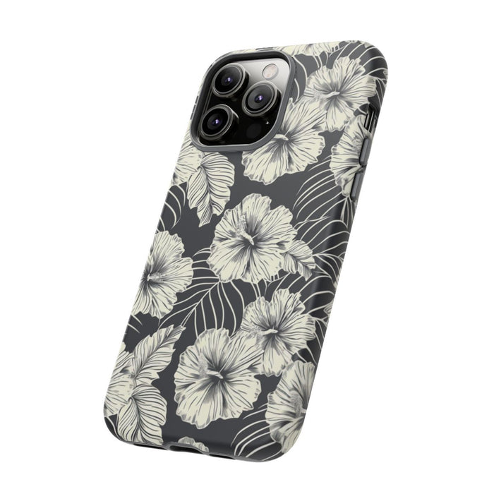 Monochroom Bloemenpatroon