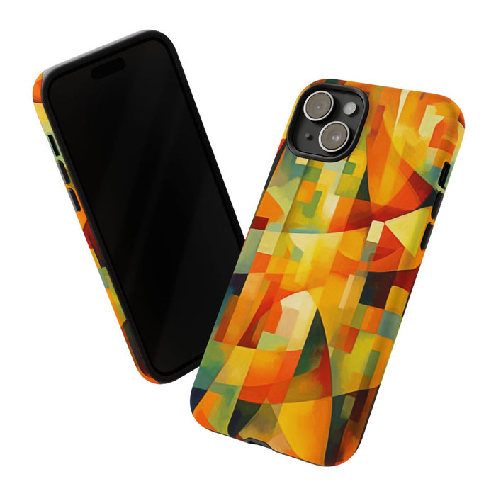 Abstracte Geometrische Vormen in Warme Kleuren