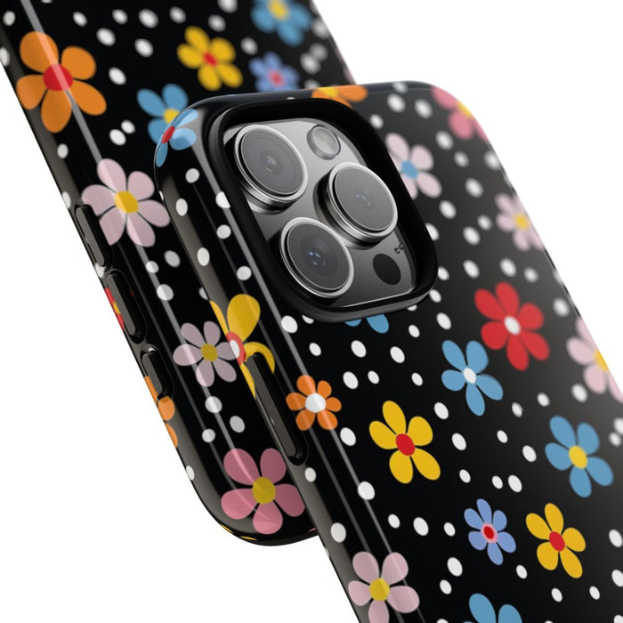 Vrolijk Bloemen- en Stippenpatroon