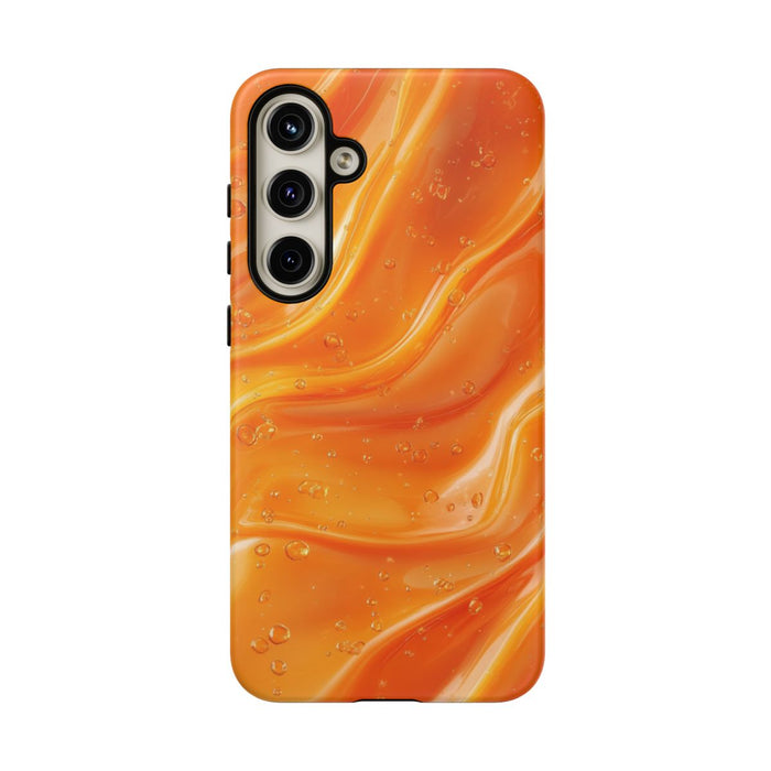 Monochrome Oranje Vloeistof Achtergrond