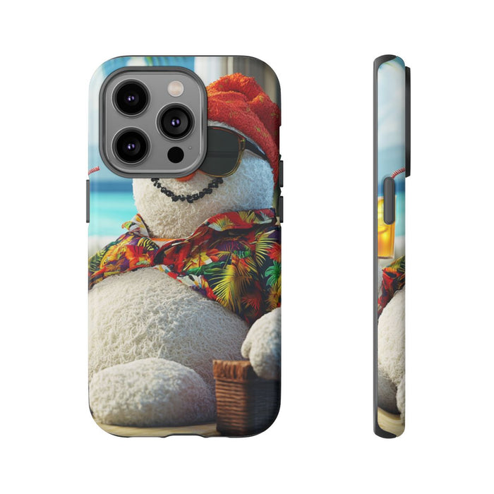 Sneeuwpop met Hawaiishirt en Zonnebril