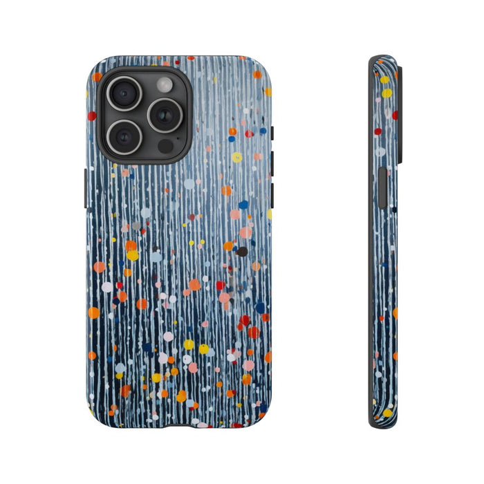 Kleurrijk Abstract Patroon met Dots en Lijnen