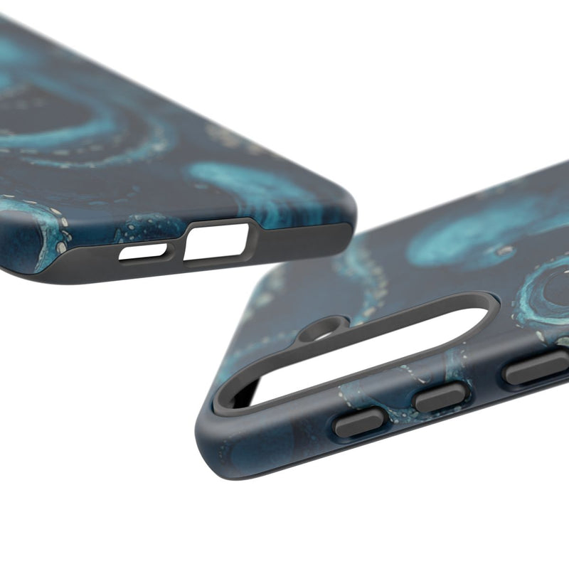 Blauw Octopus Tentakelpatroon