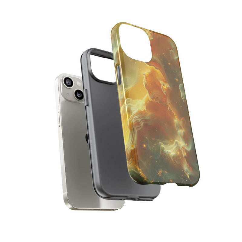 Gouden Nebula Abstract Design