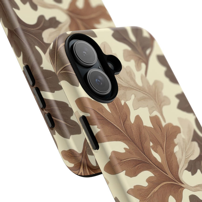 Eikenbladerenpatroon in Neutrale Kleuren