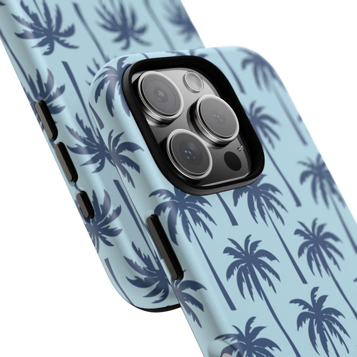 Blauw Palmbomenpatroon